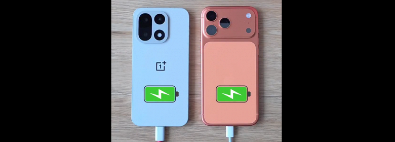 OnePlus 15 заряжается вдвое быстрее, чем iPhone 17 Pro Max, несмотря на огромный аккумулятор ёмкостью 7300 мА&middot;ч